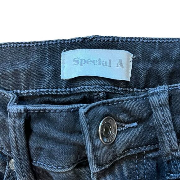 Revolve Special A Black Raw Edge Flare Jeans - Picture 5 of 9